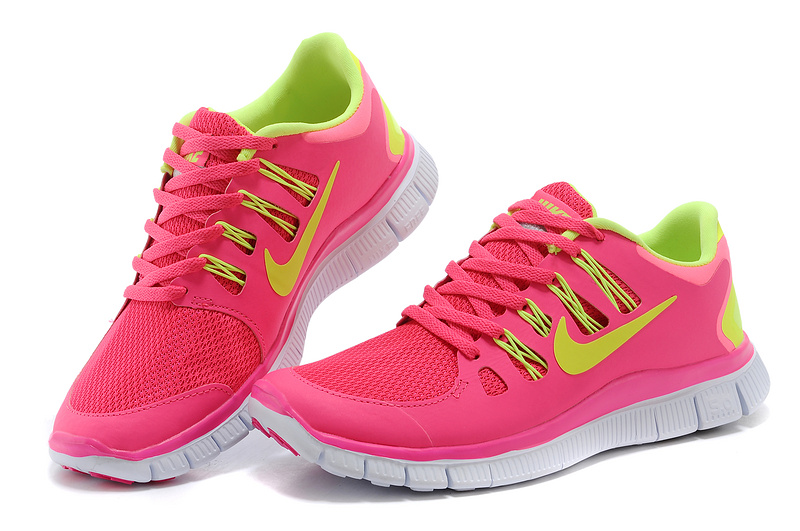 Nouveau Nike Free 5.0 femmes plus jaune rose (3)